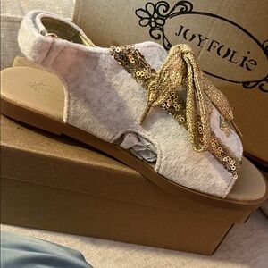 Joyfolie Gold Bow  Kids Sandal